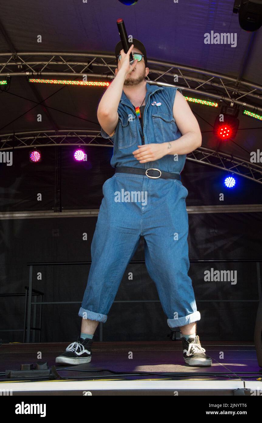 Chester, Großbritannien. 13. August 2022. Husk, Artists Perform for Chester Pride 10. Anniversary (Terry Scott/SPP) Credit: SPP Sport Press Photo. /Alamy Live News Stockfoto