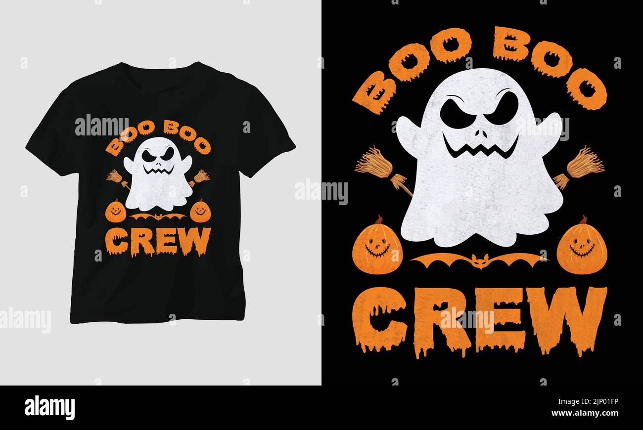 Halloween Day Special T-Shirt Grafik mit „Halloween“ Design-Vektor Grafik-Design-T-Shirt, mag, Aufkleber, Wandmatte, etc. Design-Vektor-Vorlage Stock Vektor