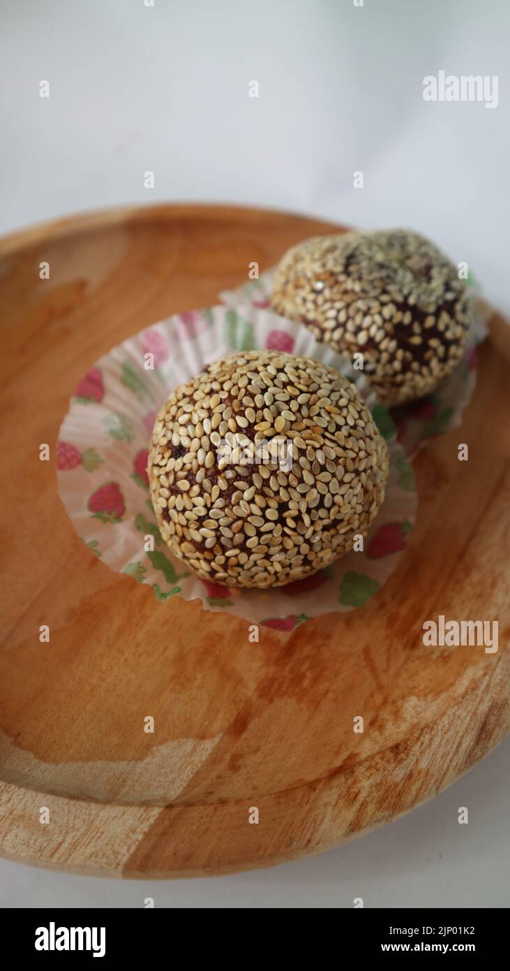 Mojokerto Onde-Onde-Kuchen Stockfoto