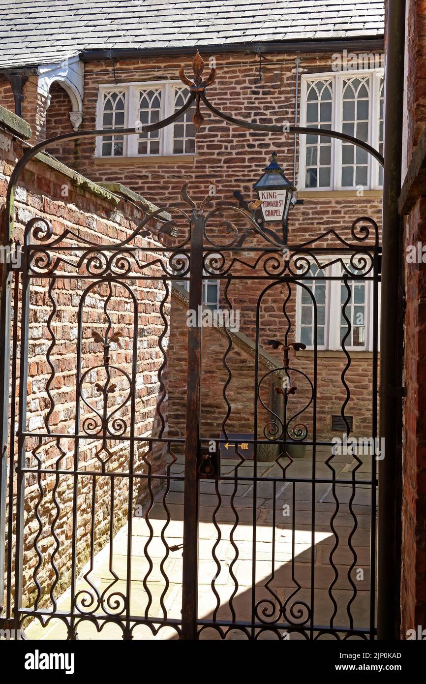 King Edwards St Unitarian Chapel, Macclesfield 1690 - 4 King Edward St, Macclesfield, Cheshire, England, Großbritannien, SK10 1AB Stockfoto