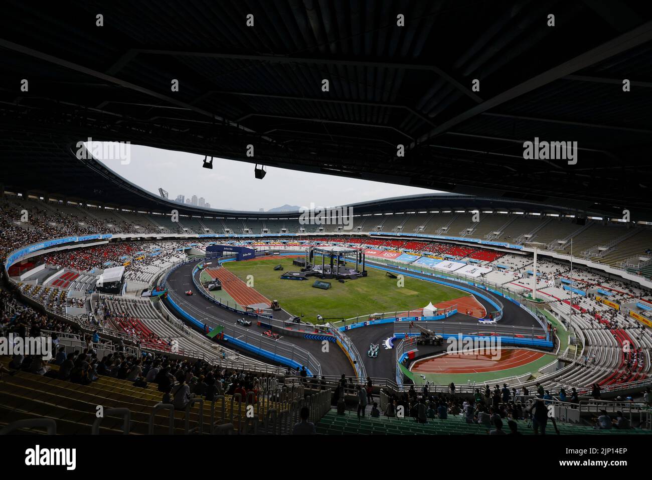 09 Evans Mitch (nzl), Jaguar TCS Racing, Jaguar I-Type 5, Aktion während des Seoul ePrix 2022, 10. Treffen der ABB FIA Formel E Weltmeisterschaft 2021-22, auf dem Seoul Street Circuit vom 12. Bis 14. August in Seoul, Südkorea - Foto: Julien Delfosse/DPPI/LiveMedia Stockfoto