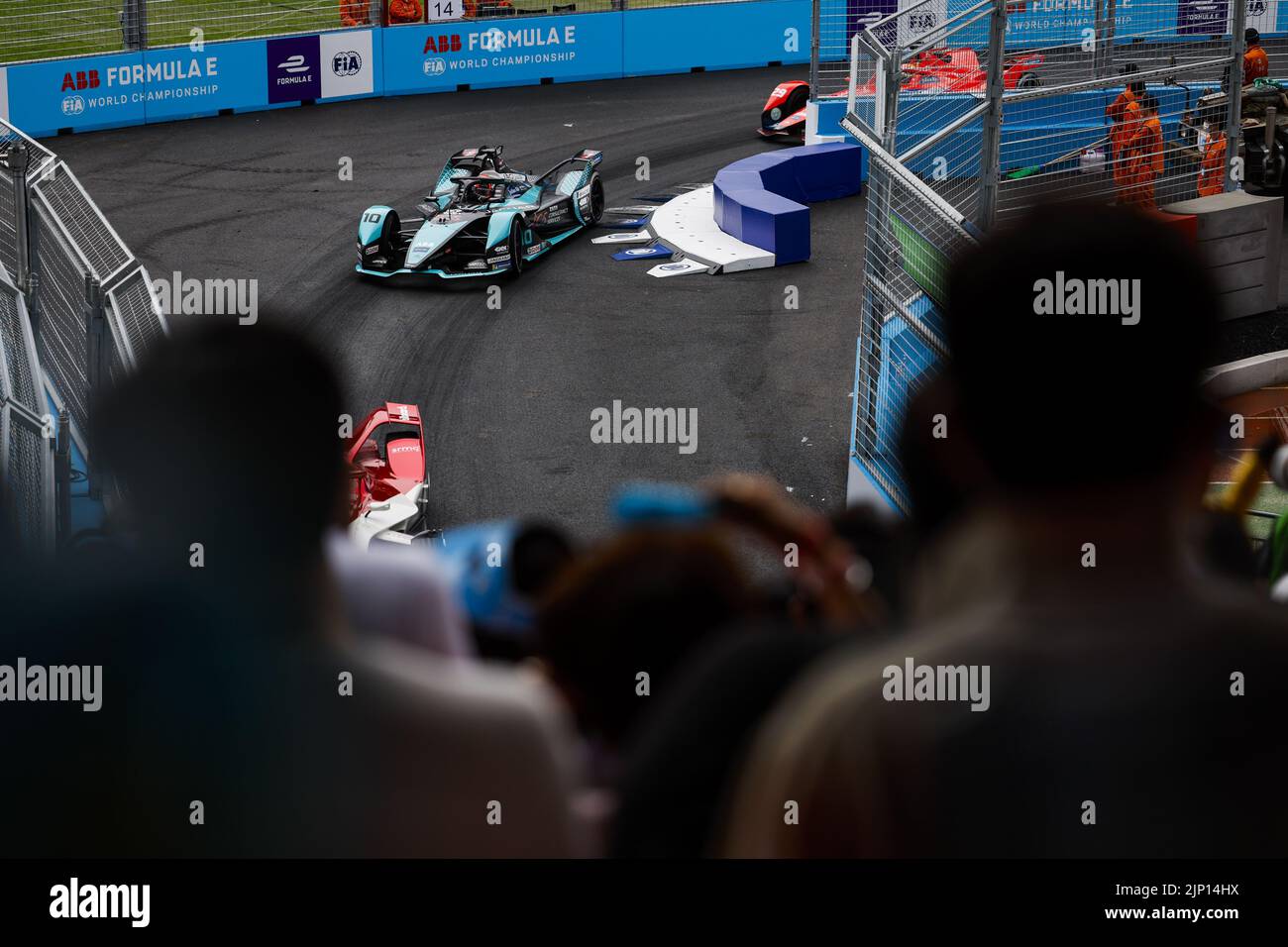 10 NATO Norman (Fra), Jaguar TCS Racing, Jaguar I-Type 5, Aktion während des Seoul ePrix 2022, 10. Treffen der ABB FIA Formel-E-Weltmeisterschaft 2021-22, auf dem Seoul Street Circuit vom 12. Bis 14. August in Seoul, Südkorea - Foto: Julien Delfosse/DPPI/LiveMedia Stockfoto