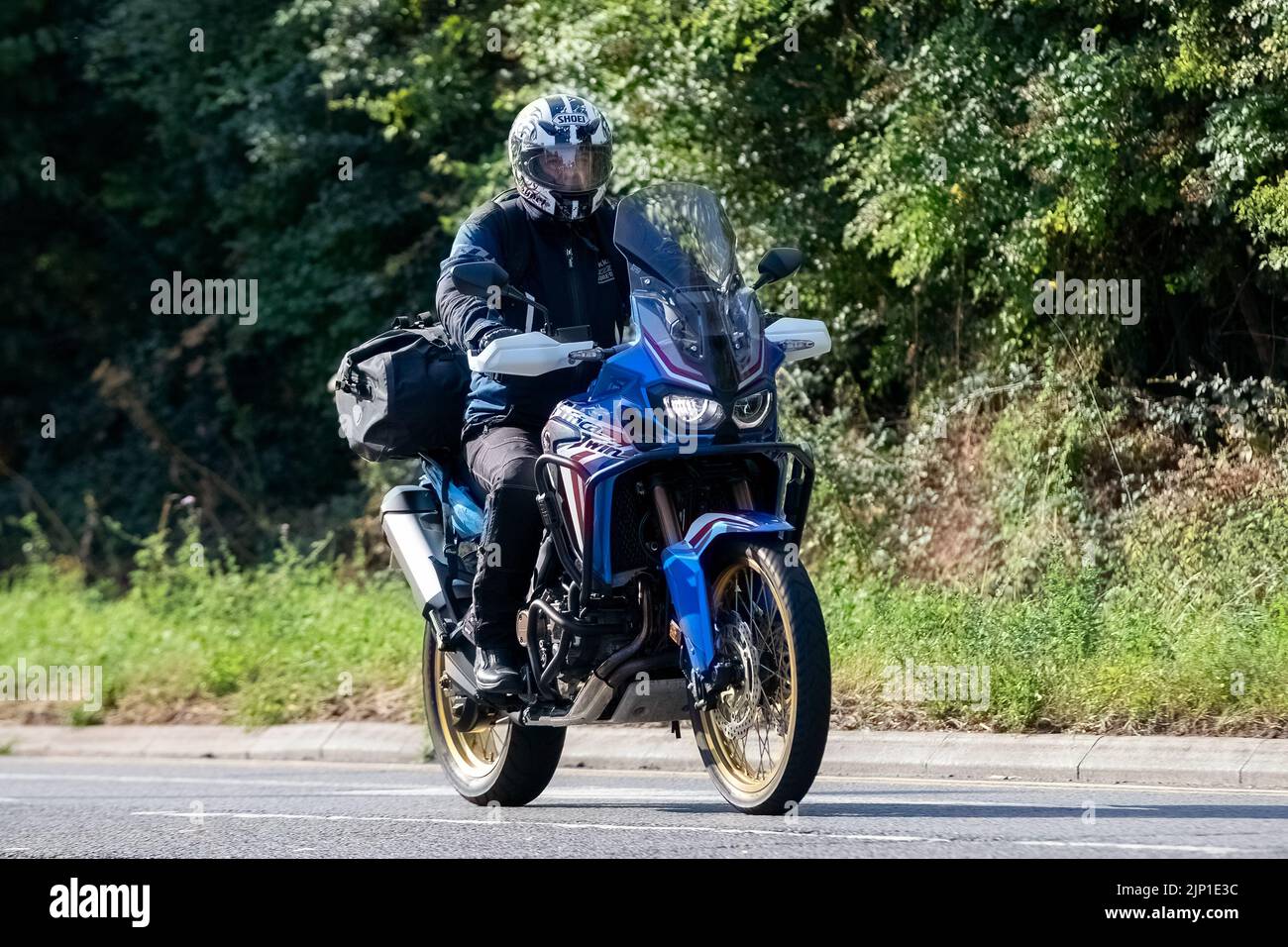 Honda Africa Twin mit 2019 998 ccm Hubraum Stockfoto