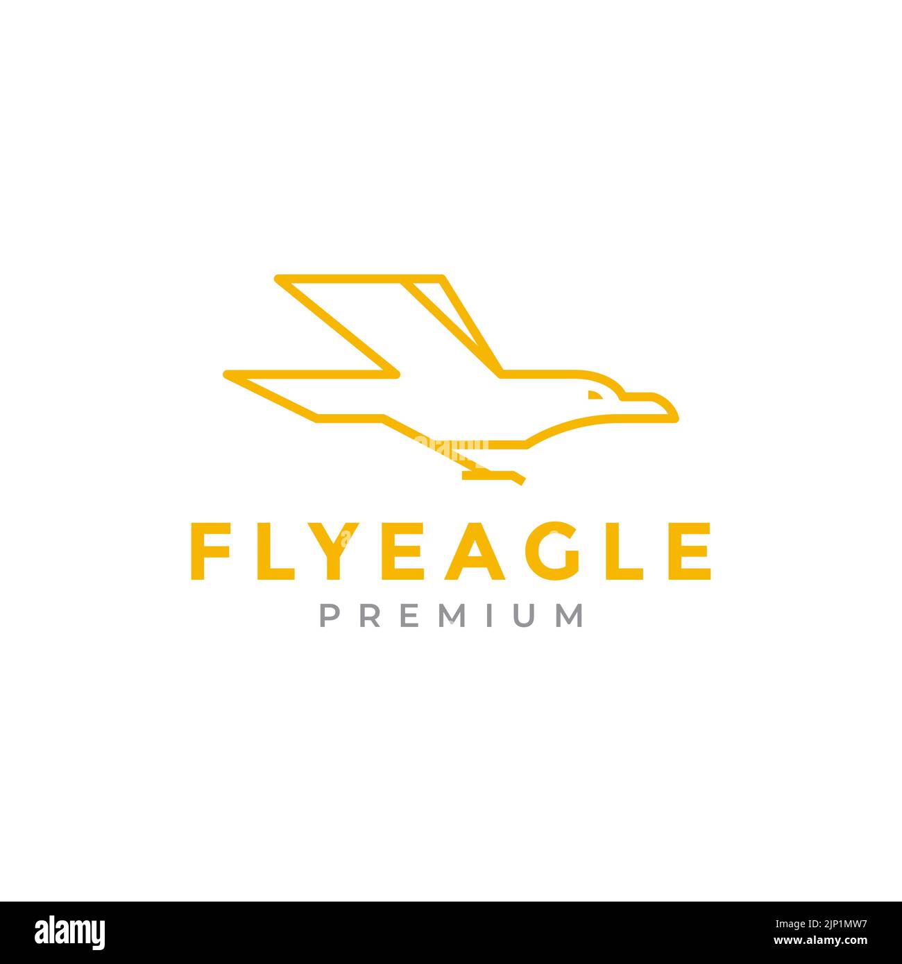 eagle Strike Logo-Design modern Stock Vektor