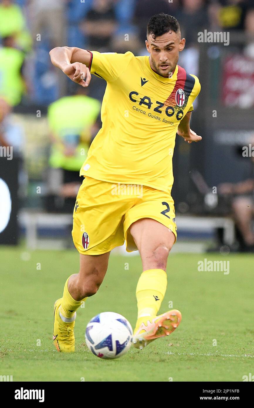 Roma, Italien. 14. August 2022. Charalampos Lykogiannis during Football Serie A Match, Stadio Olimpico, Lazio V Bologna, 13. August 2022 (Foto von AllShotLive/Sipa USA) Credit: SIPA USA/Alamy Live News Stockfoto