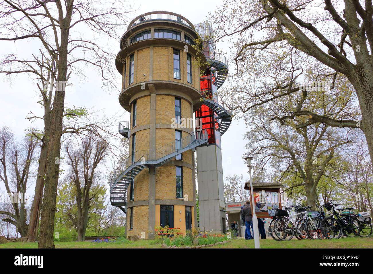 Der Biorama-Projekt Tower, Joachimsthal, Brandenburg, Deutschland Stockfoto