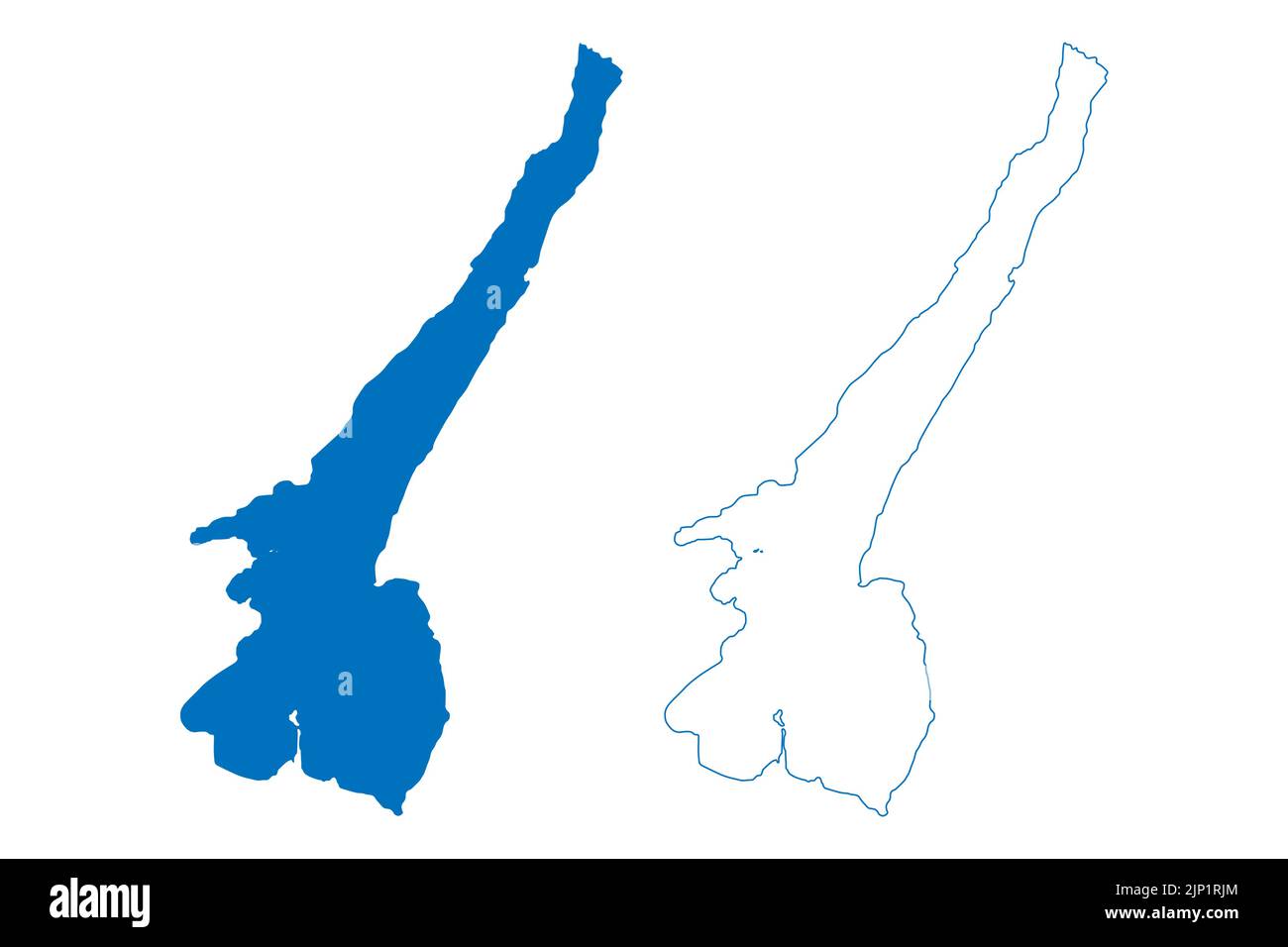 Gardasee (Italienische Republik, Italien) Karte Skizze