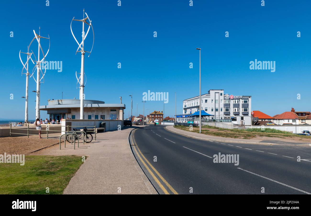 Cleveleys Promenade in lancashire Stockfoto