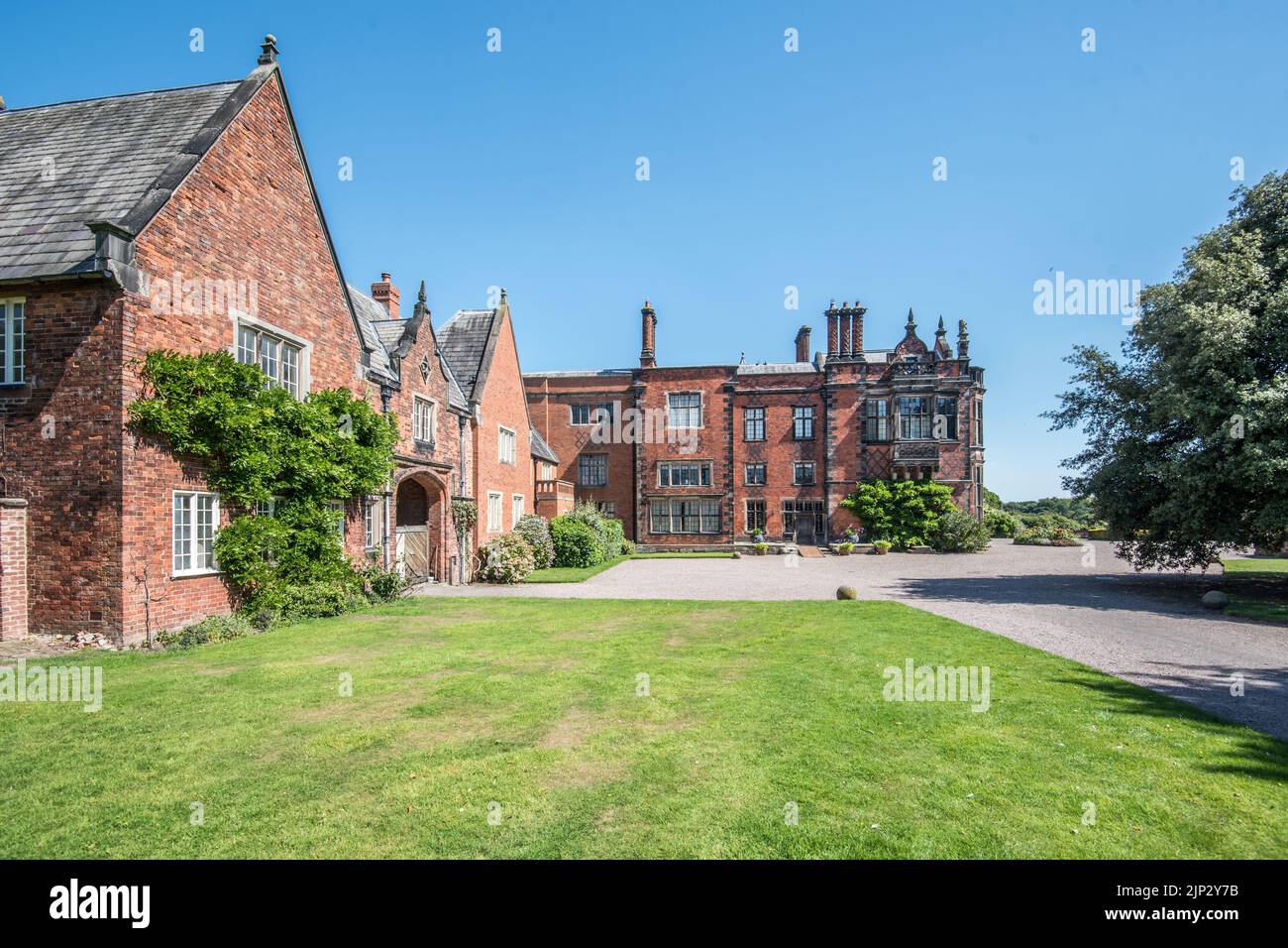 Die wichtigsten Gebäude von Arley Hall (und Gärten) Northwich, Heshire CW9 6NA Stockfoto