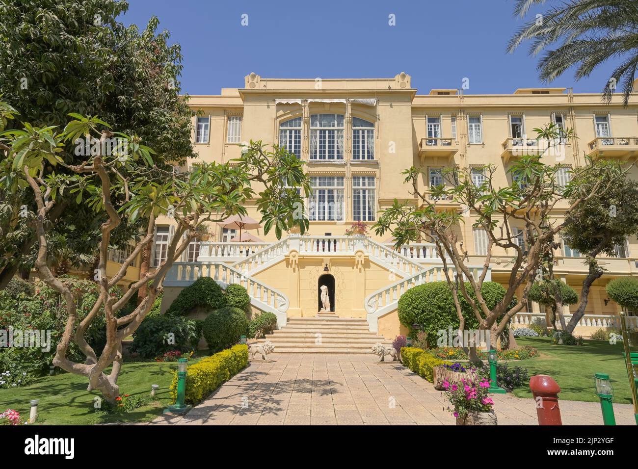 Garten, Hotel Winter Palace, Luxor, Ägypten Stockfoto