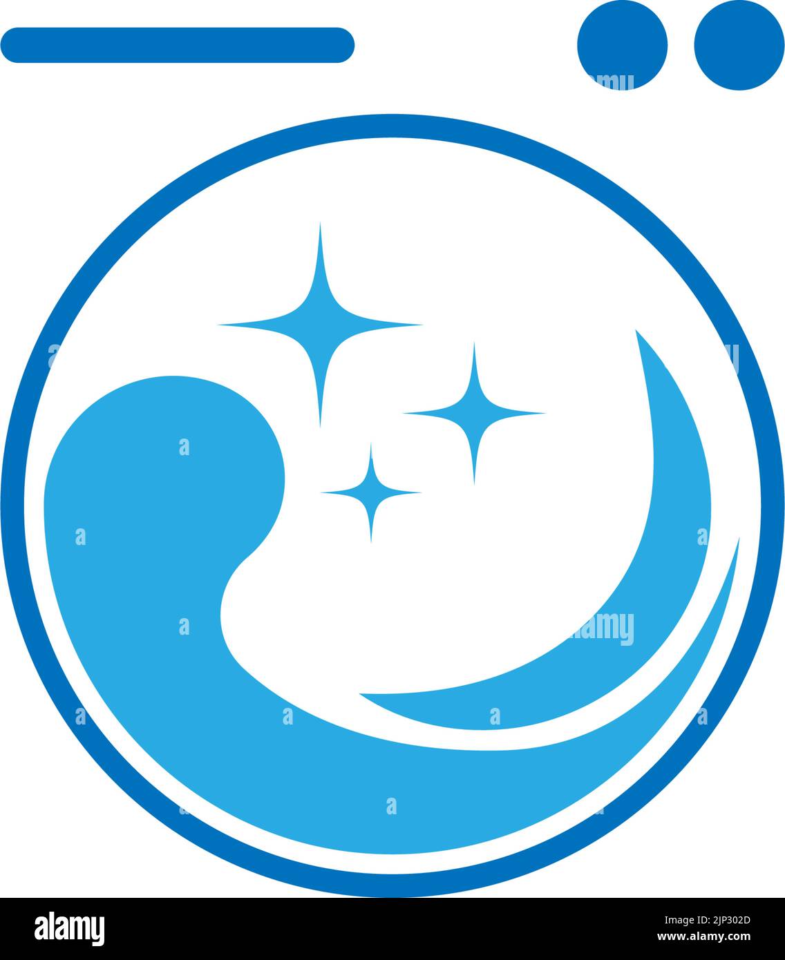 Wäsche waschen Symbol Logo Illustration t Stock Vektor