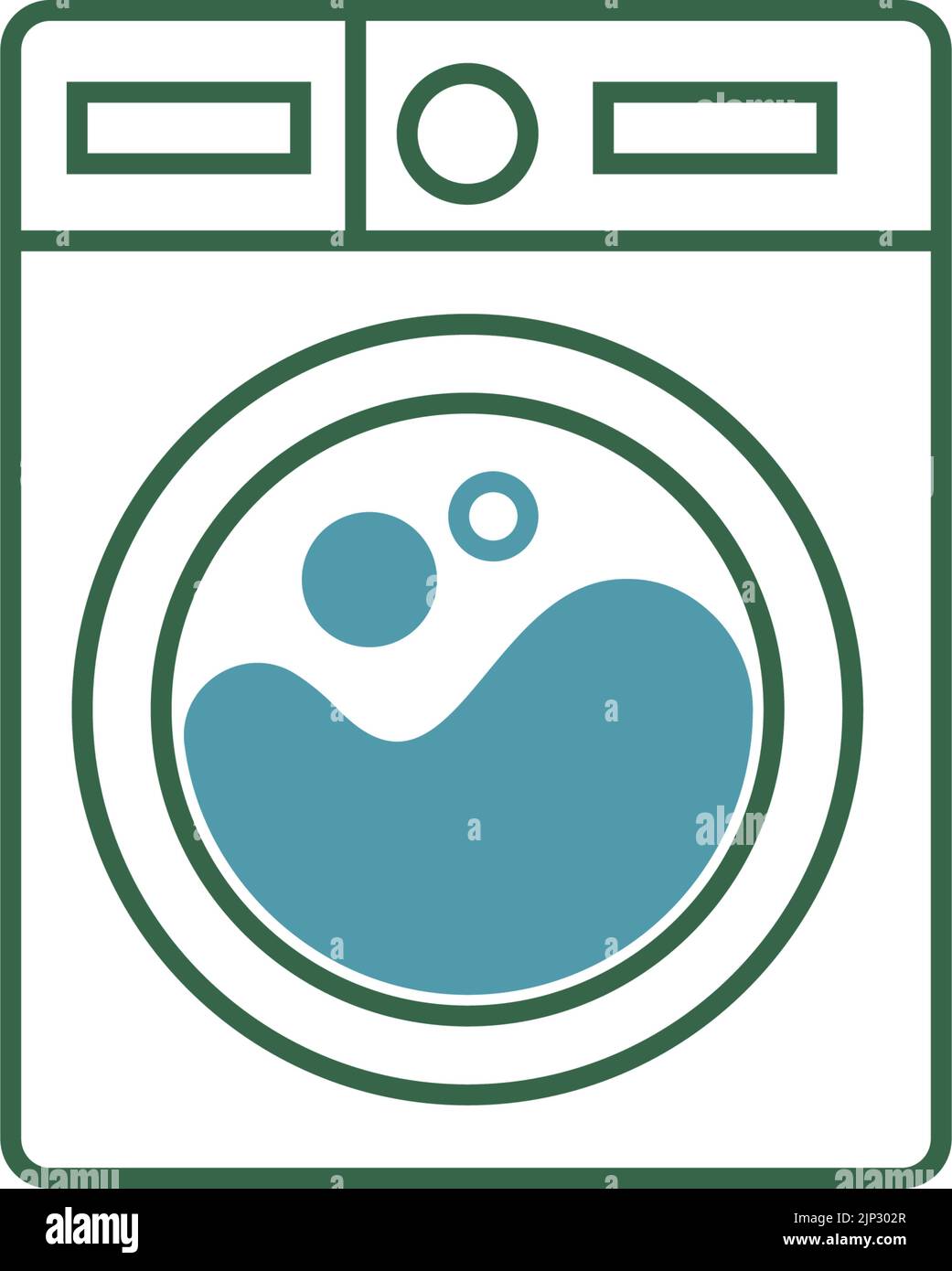 Wäsche waschen Symbol Logo Illustration t Stock Vektor