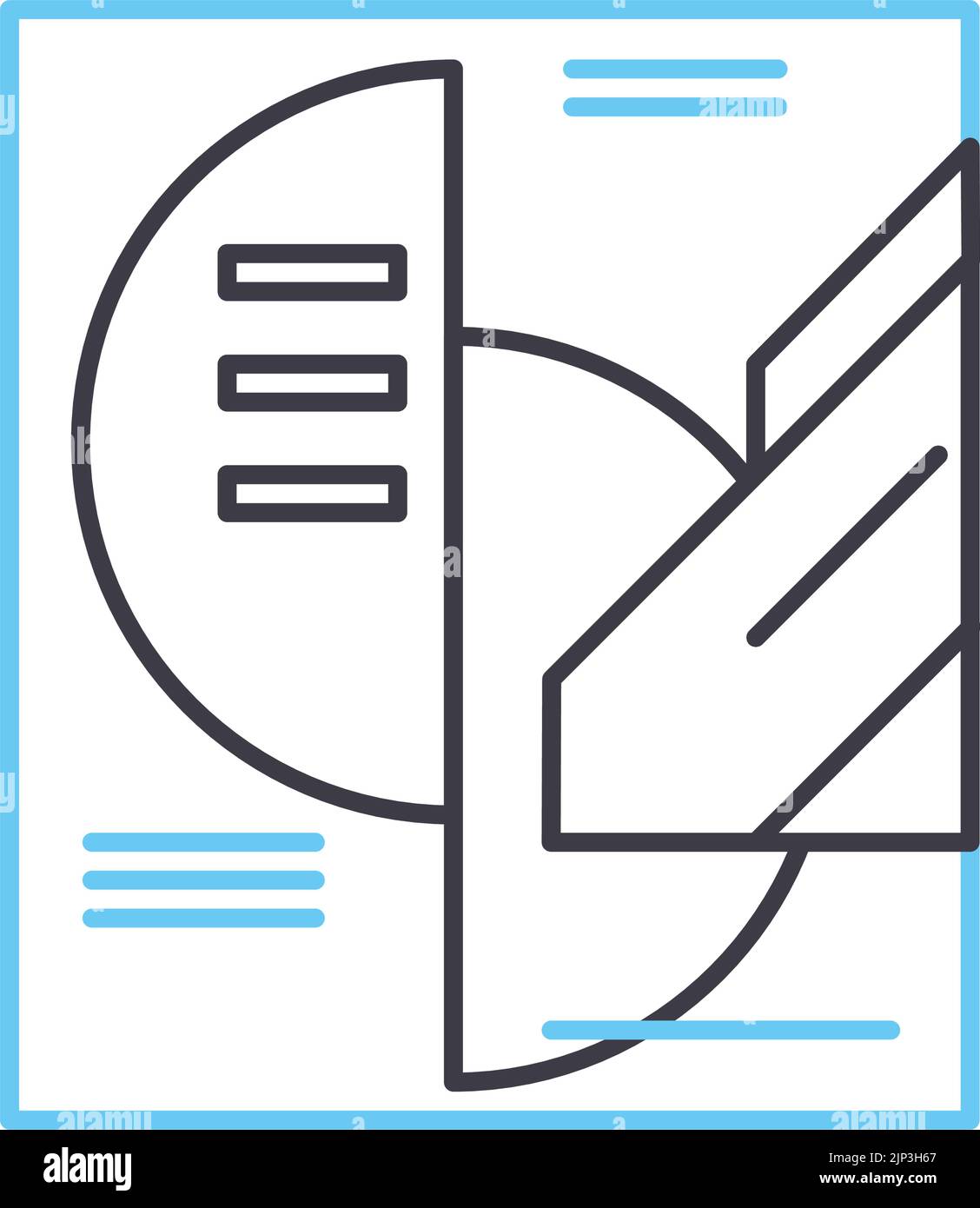 Branding Design Linie Symbol, Umriss Symbol, Vektor Illustration, Konzept Zeichen Stock Vektor