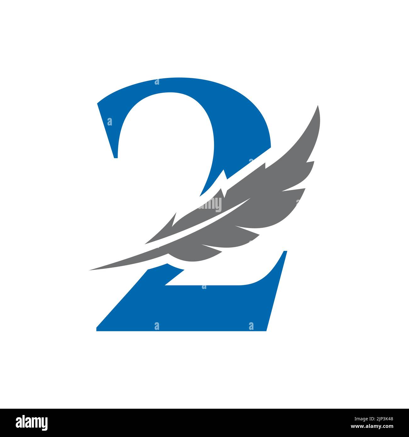 Vektorvorlage Für „Feather Logo“ Im Format „Letter 2“. Gesetz Logo Vogel Feder Symbol Stock Vektor