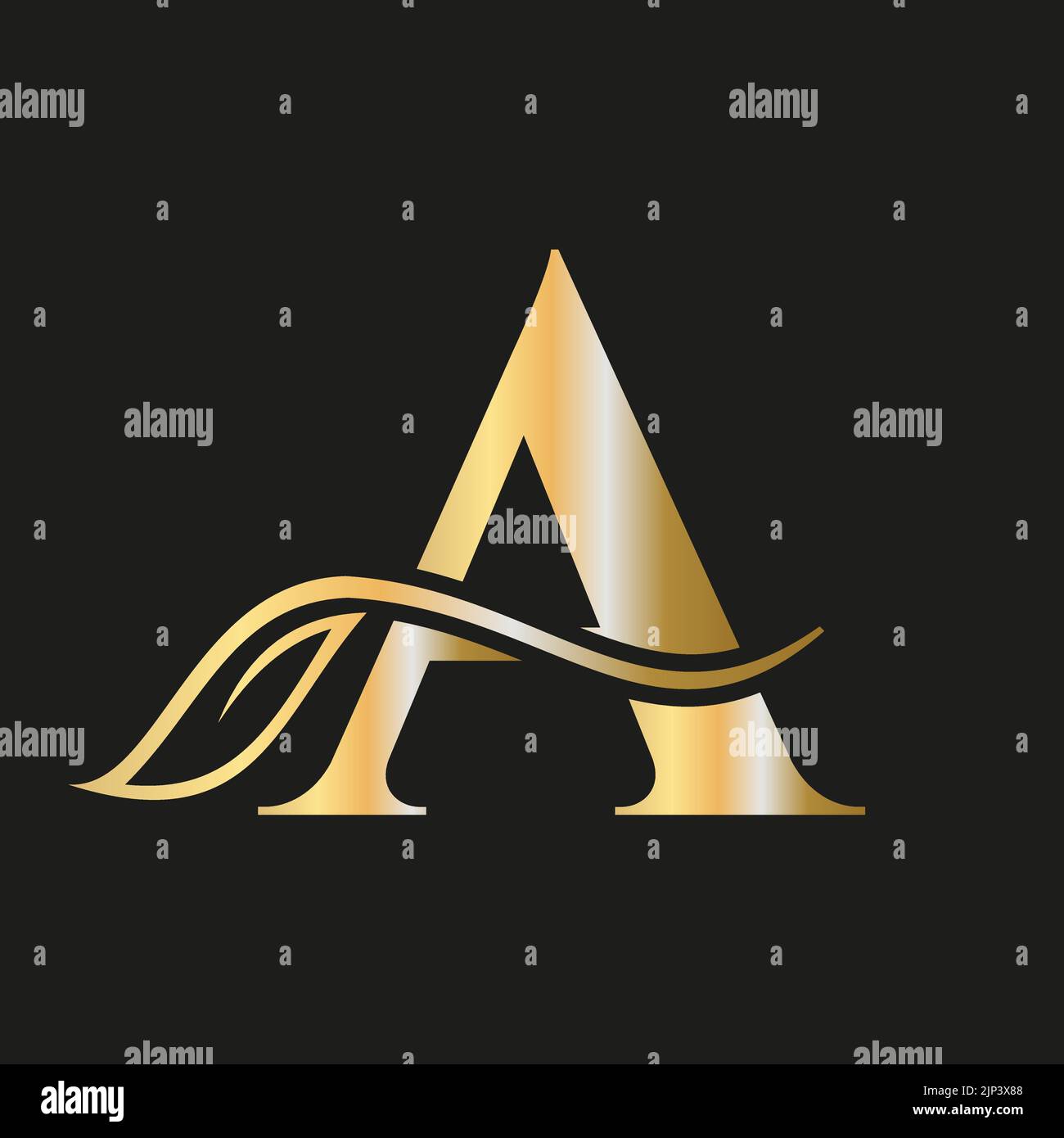 Schreiben Sie Ein Beauty Flower Luxury Logo mit kreativem Konzept elegant, Schönheit, Salon, Spa, Mode und Yoga Zeichen Vektor-Vorlage Stock Vektor