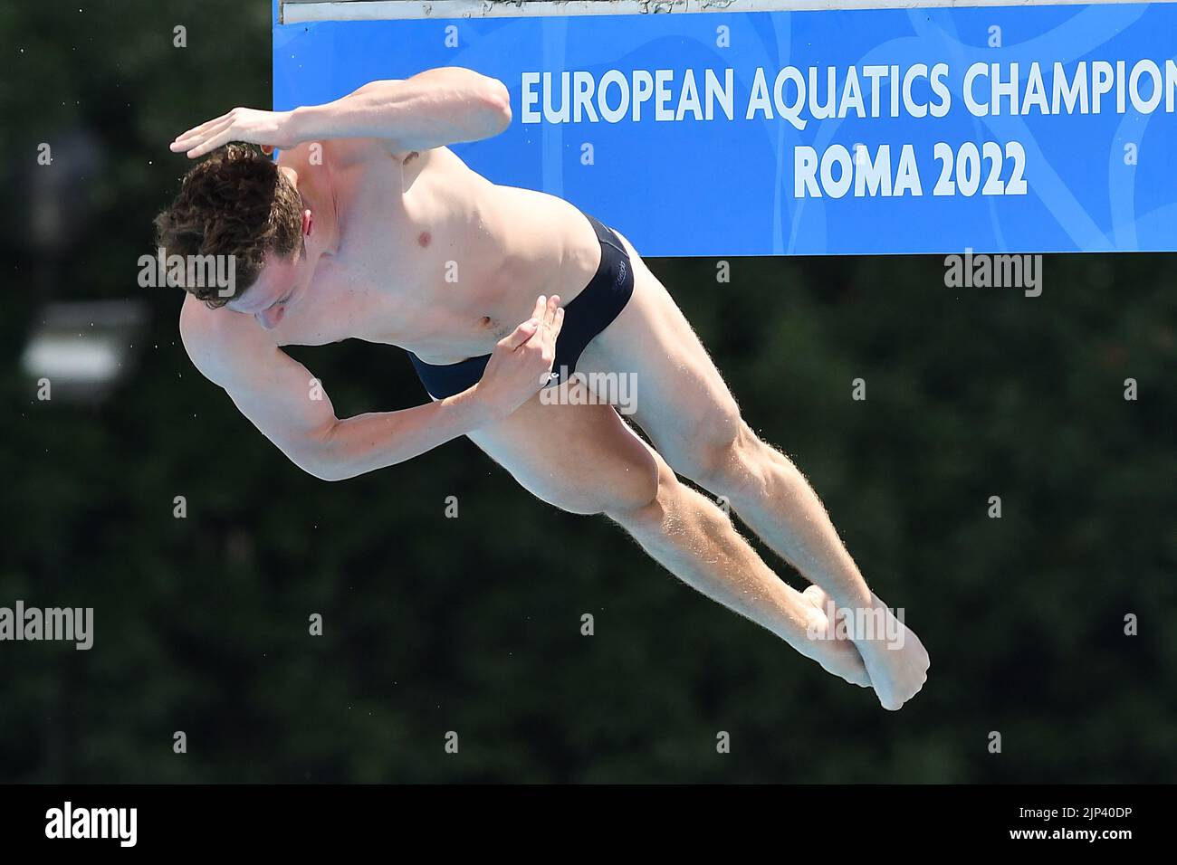 15.. August 2022. Foro Italico, Rom, Italien; Schwimmeuropameisterschaften Rom 2022: Team-Event Noah Williams (GbR) Stockfoto