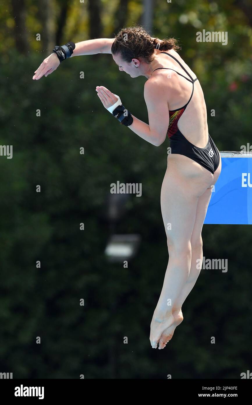 15.. August 2022. Foro Italico, Rom, Italien; Schwimmeuropameisterschaften Rom 2022: Elena Wassen (DEU) Teamevent Stockfoto