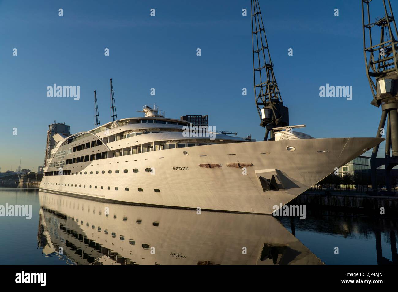 Sunborn Yacht Hotel am London Dock Stockfoto