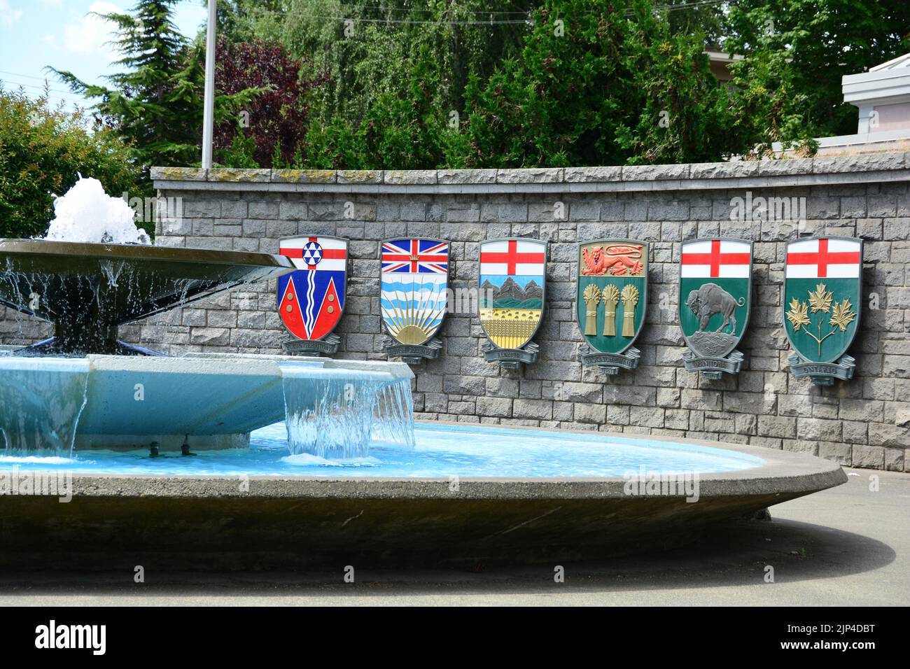 Confederation Park in Victoria BC, Kanada, ist ein großartiger Ort zum Entspannen. Stockfoto