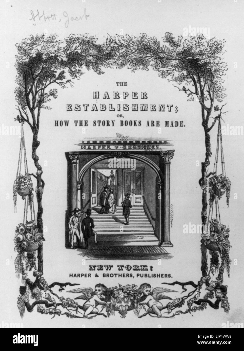 The Harper Establishment; oder wie die Geschichte Bücher gemacht werden, New York- Harper & Brothers, Verleger Stockfoto