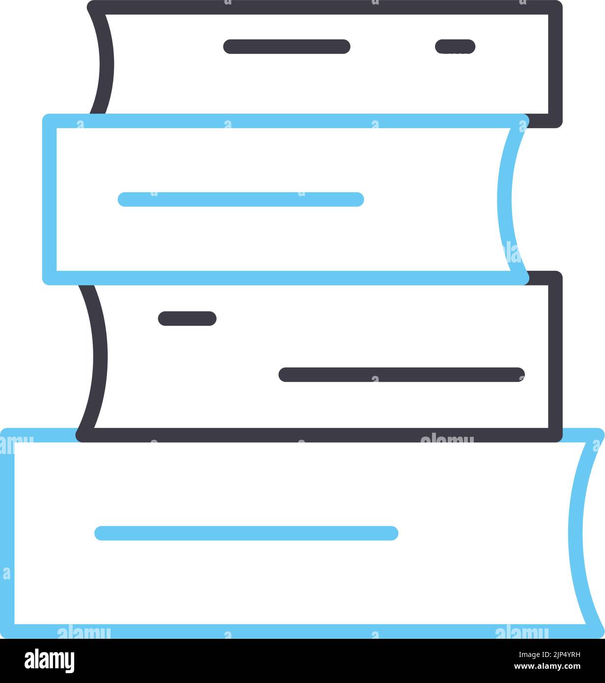 Bildung Archive Linie Symbol, Umriss Symbol, Vektor-Illustration, Konzept Zeichen Stock Vektor