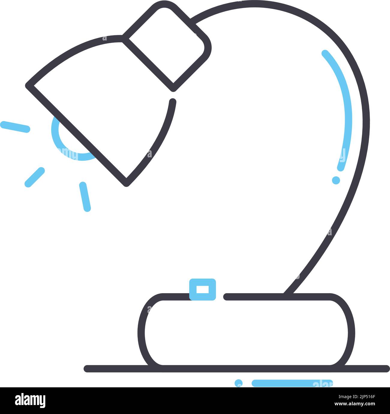 Dekor Lampe Linie Symbol, Umriss Symbol, VektorIllustration, Konzept