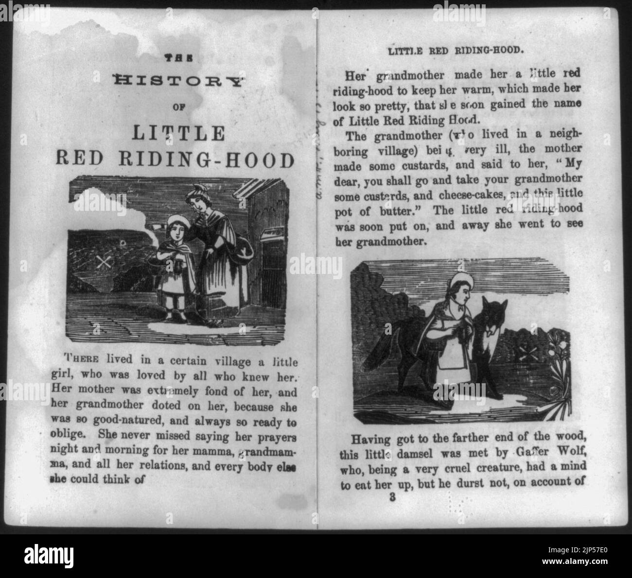 Die Geschichte der Little Red Riding-Hood Stockfoto