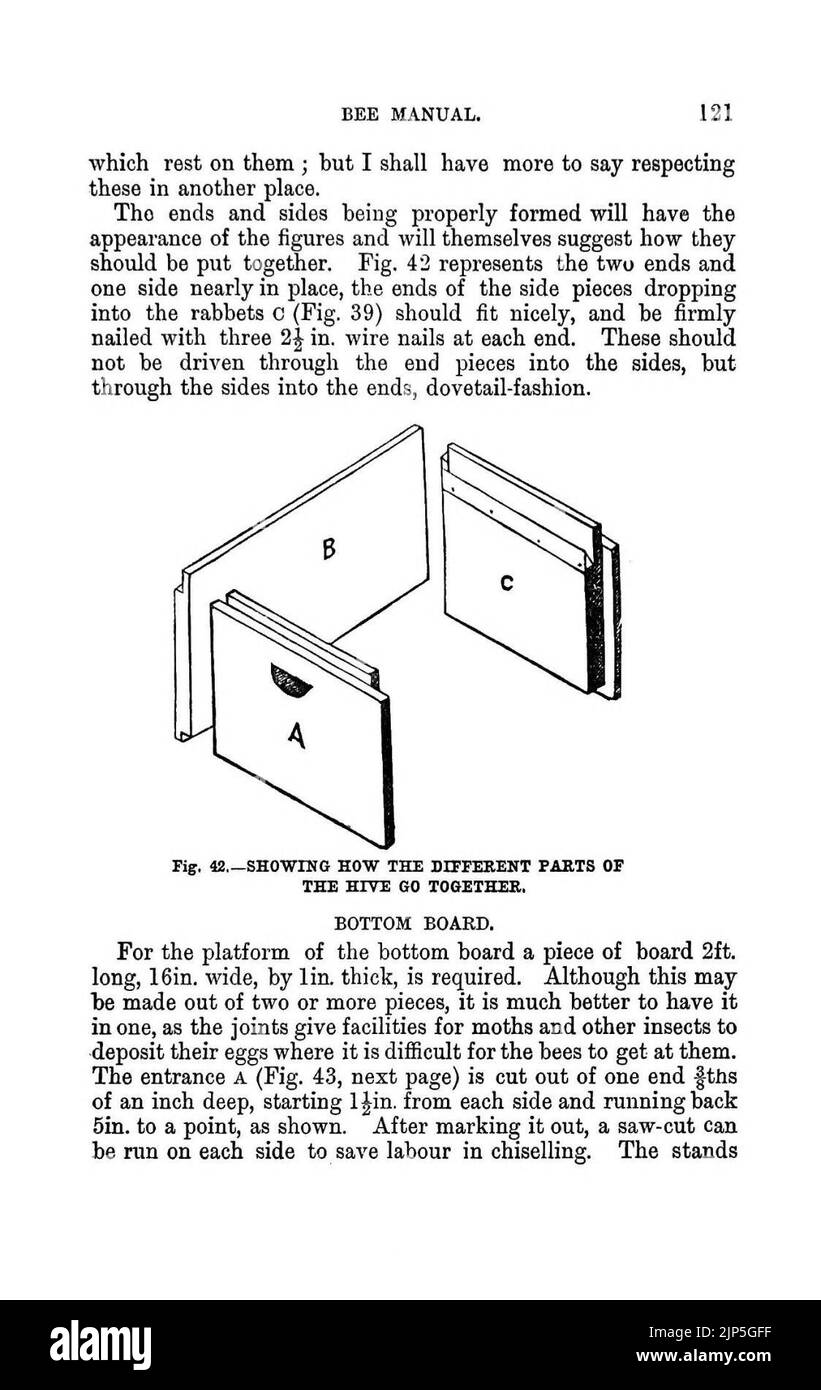 Das illustrierte australasiatische Bienenhandbuch und der komplette Leitfaden zur modernen Bienenkultur in der südlichen Hemisphäre Stockfoto