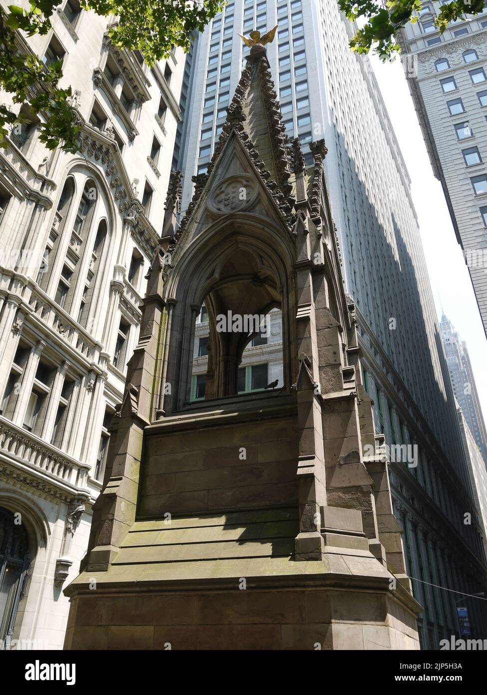 Soldiers Monument oder Martyrs Monument, Trinity Churchyard, Manhattan Stockfoto