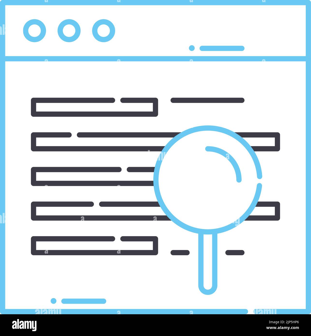 dns-Liniensymbol, Umrisssymbol, Vektordarstellung, Konzeptzeichen Stock Vektor