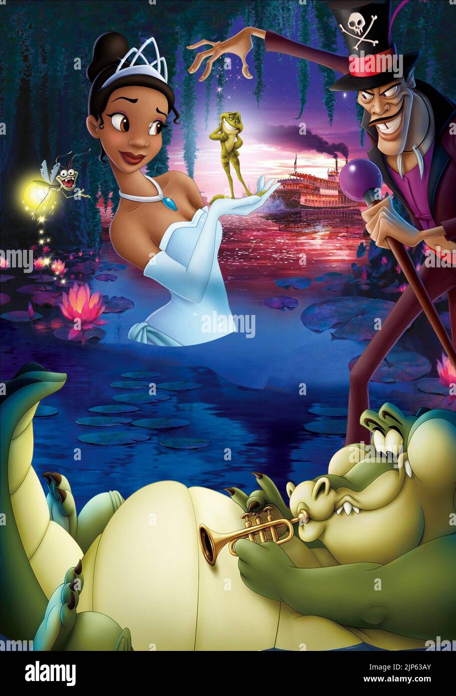 Prinzessin TIANA, FROSCH NAVEEN, DIE PRINZESSIN UND DER FROSCH, 2009 Stockfoto