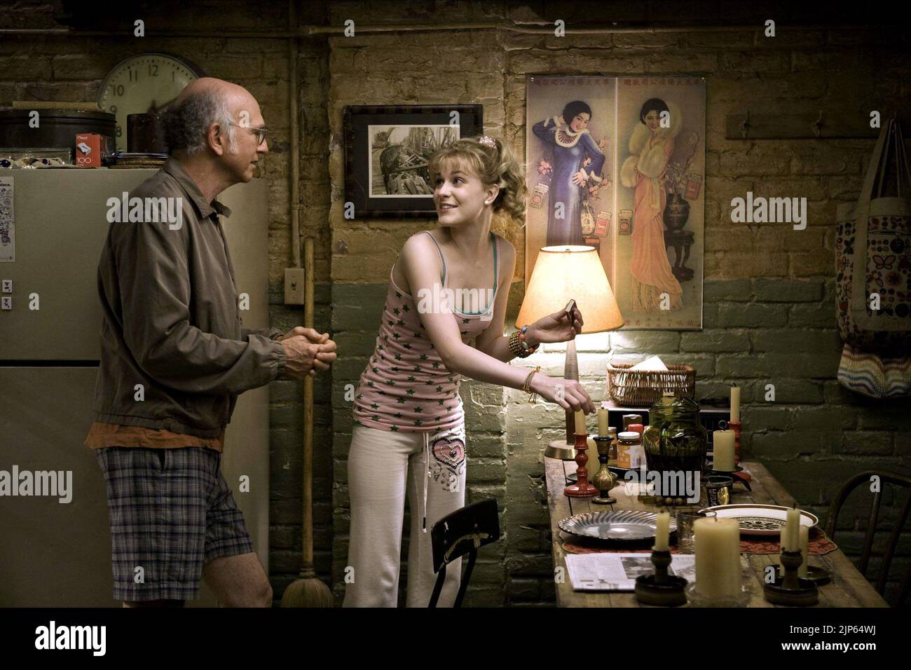 LARRY DAVID, EVAN RACHEL WOOD, WAS FUNKTIONIERT, 2009 Stockfoto