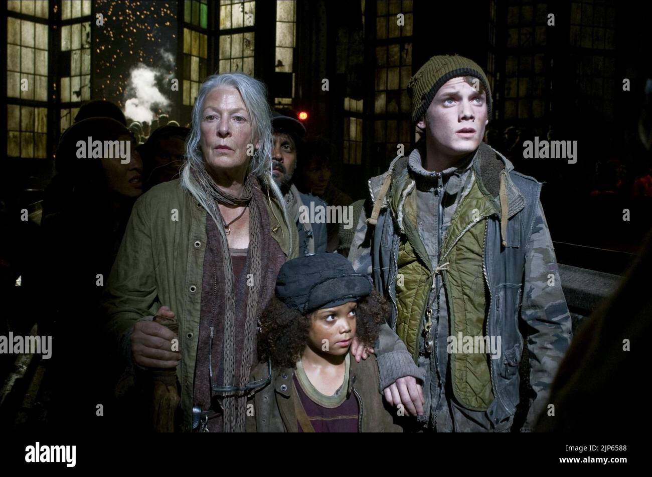 JANE ALEXANDER, JADAGRACE, ANTON YELCHIN, TERMINATOR: DIE ERLÖSUNG", 2009 Stockfoto