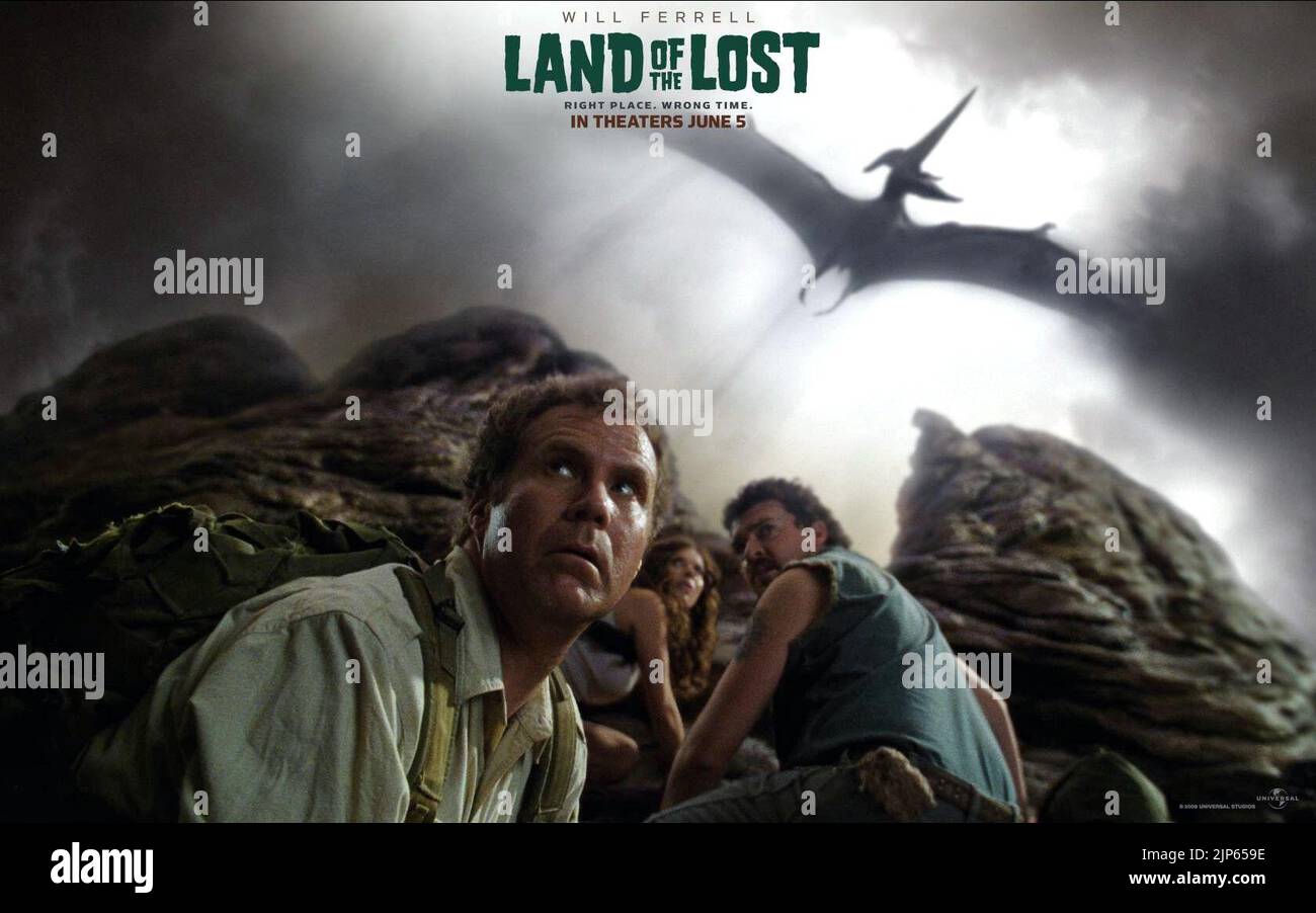 WILL FERRELL, Anna Friel, DANNY MCBRIDE, R., LAND DER VERLORENEN, 2009 Stockfoto