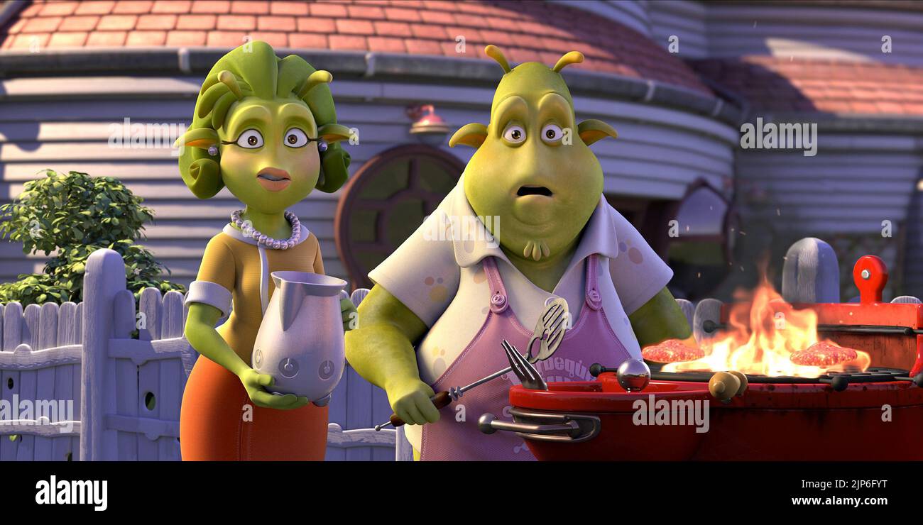 MAMA, PAPA, PLANET 51, 2009 Stockfoto