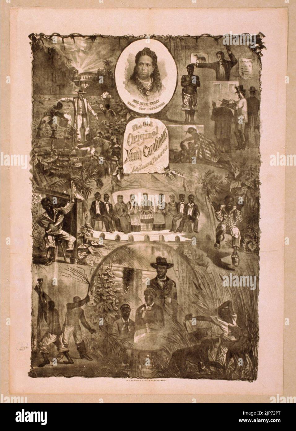 Die alten ursprünglichen Norden Carolinans Ex-slave Truppe Stockfoto