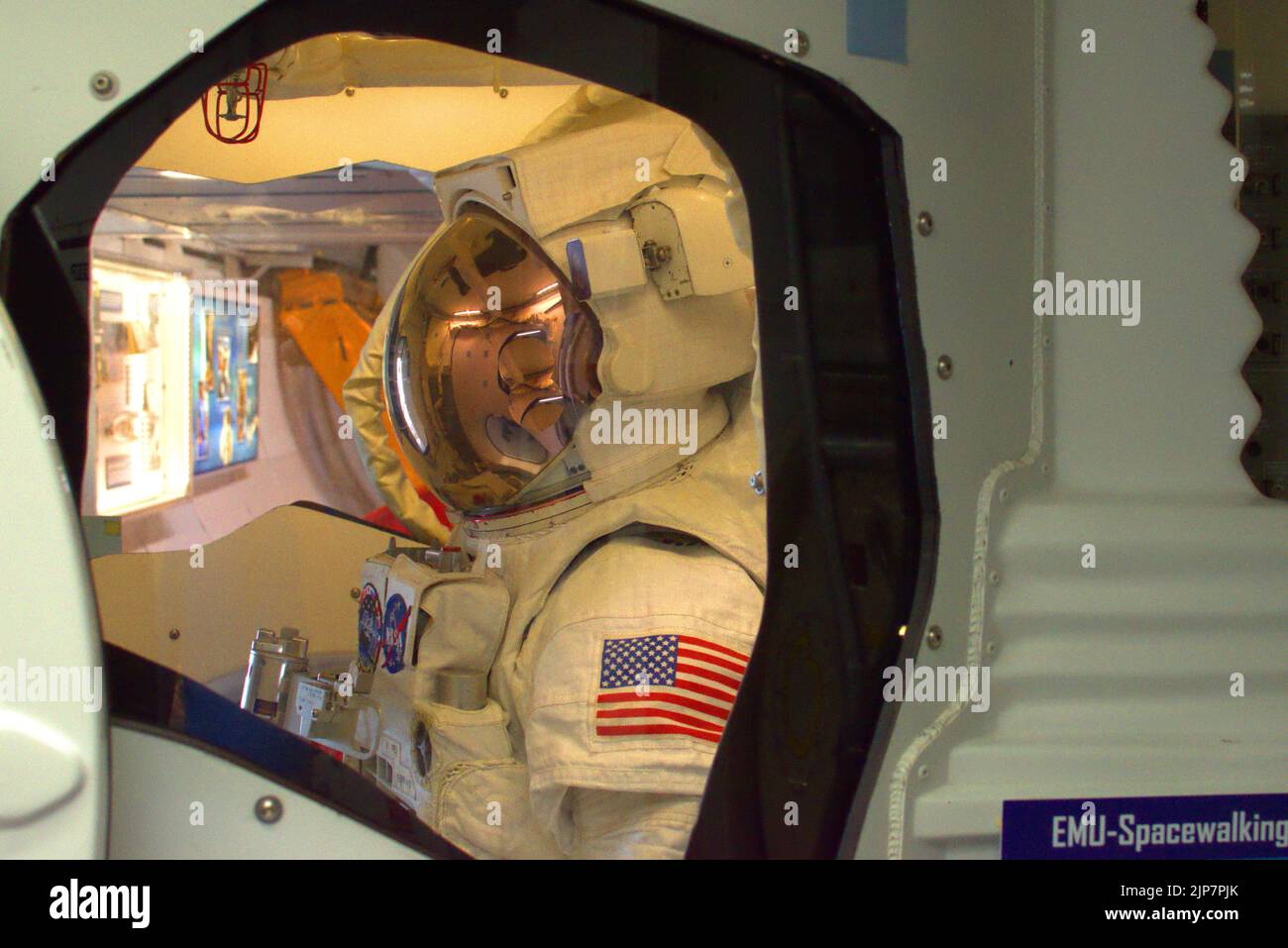 Ein Raumanzug im Johnson Space Center Houston Stockfoto