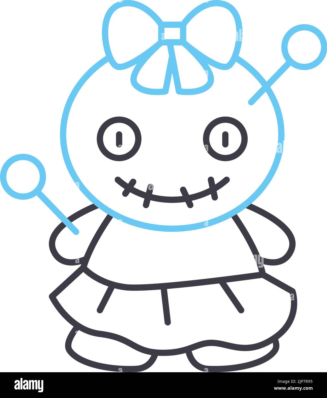 dracula-Liniensymbol, Umrisssymbol, Vektordarstellung, Konzeptzeichen Stock Vektor