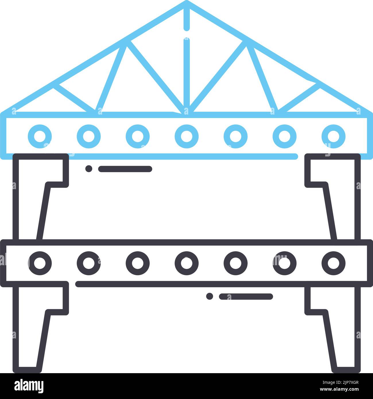 Architektur Engineering Linie Symbol, Umriss Symbol, Vektor Illustration, Konzept Zeichen Stock Vektor