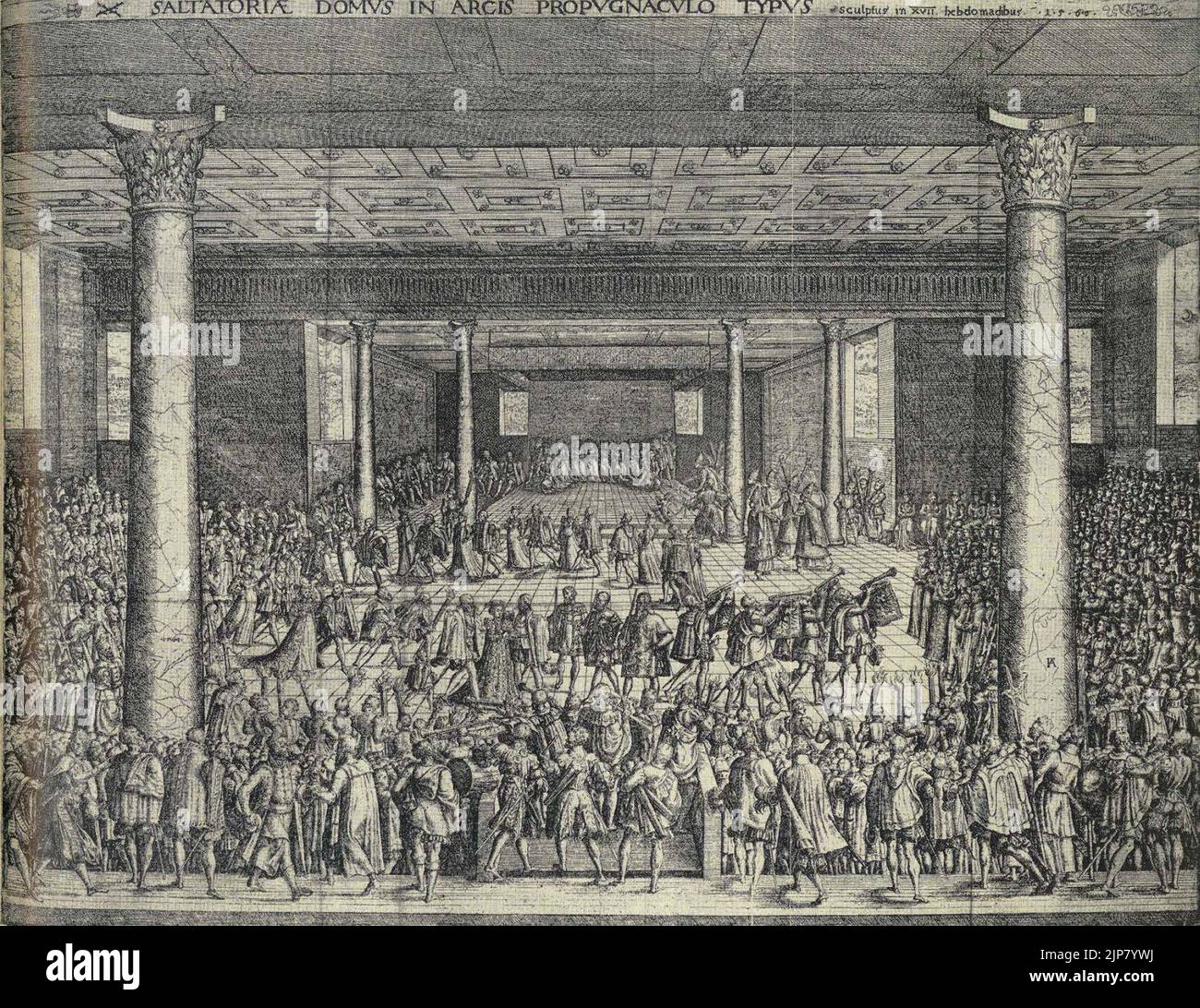 Die königliche Partei der ungarischen Aristokraten in Wien (1560) Stockfoto