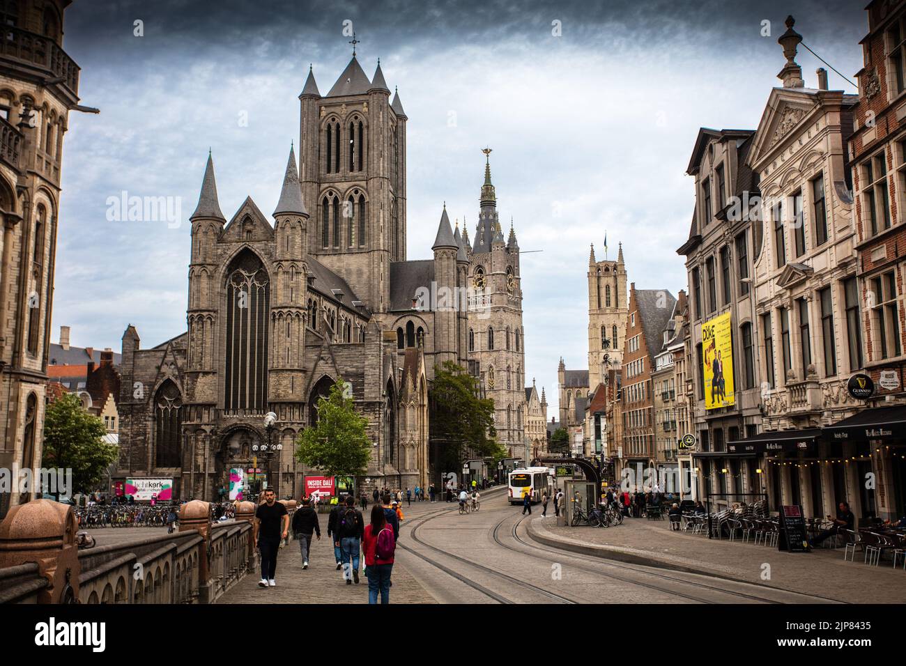 St. Nikolaus Kathedrale. Gent. Belgien. Stockfoto