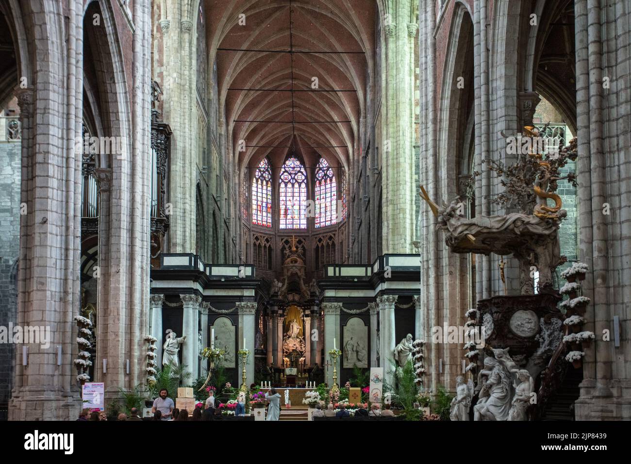 Kathedrale Von Saint Bavon. Gent. Belgien. Stockfoto