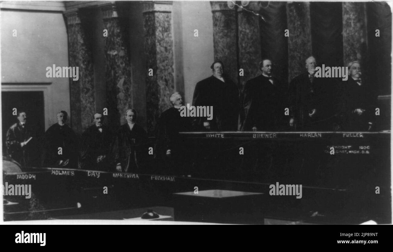 Der Oberste Gerichtshof der Vereinigten Staaten, 1906 Stockfoto