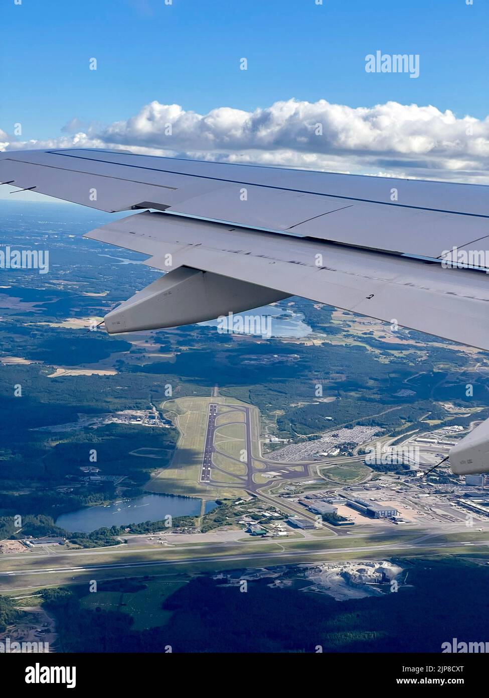 Flughafen Stockholm Arlanda der Flughafen Stockholm Arlanda (IATA: ARN, ICAO: ESSA) ist ein internationaler Flughafen in der schwedischen Gemeinde Sigtuna, Stockfoto