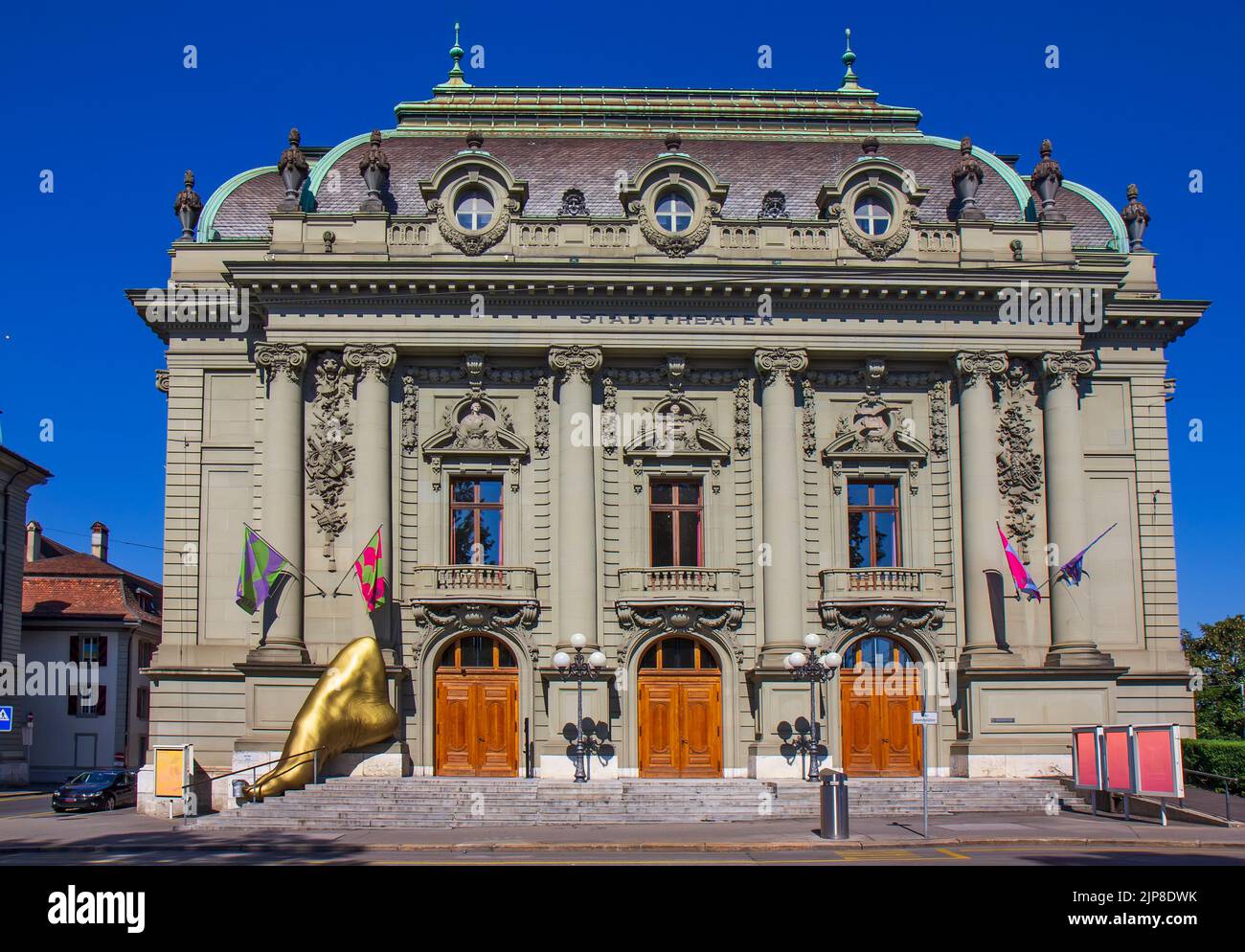 Das Theater Bern, bekannt als Stadttheater Bern, ist ein Opernhaus und Theater in Bern, Schweiz Stockfoto