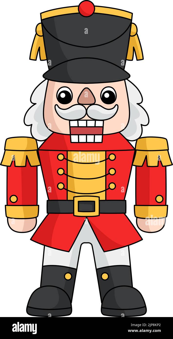 Weihnachten Nussknacker Cartoon Colored Clipart Stock Vektor