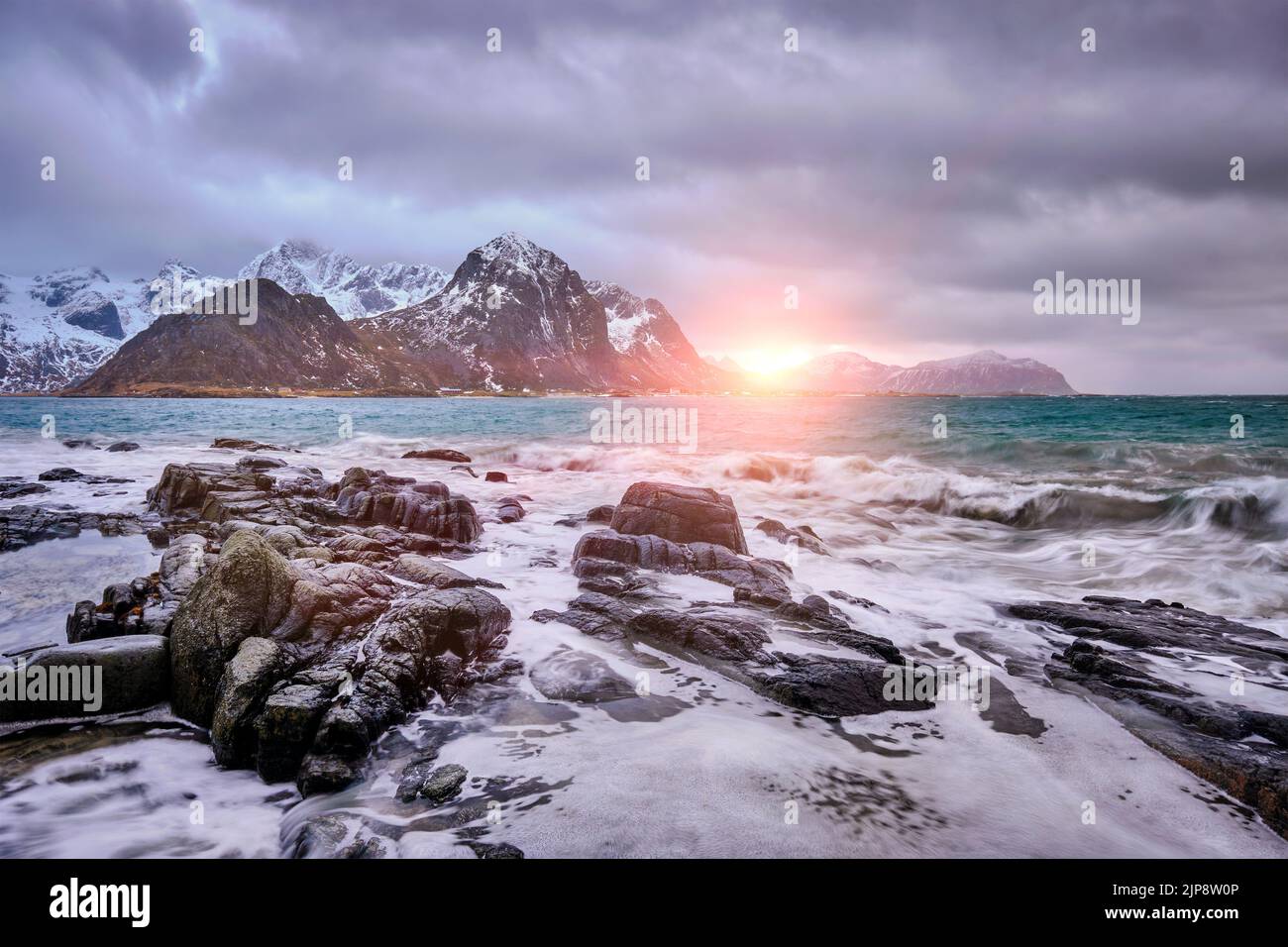 norwegen, lofoten, Skagsanden, norways, lofoten Stockfoto