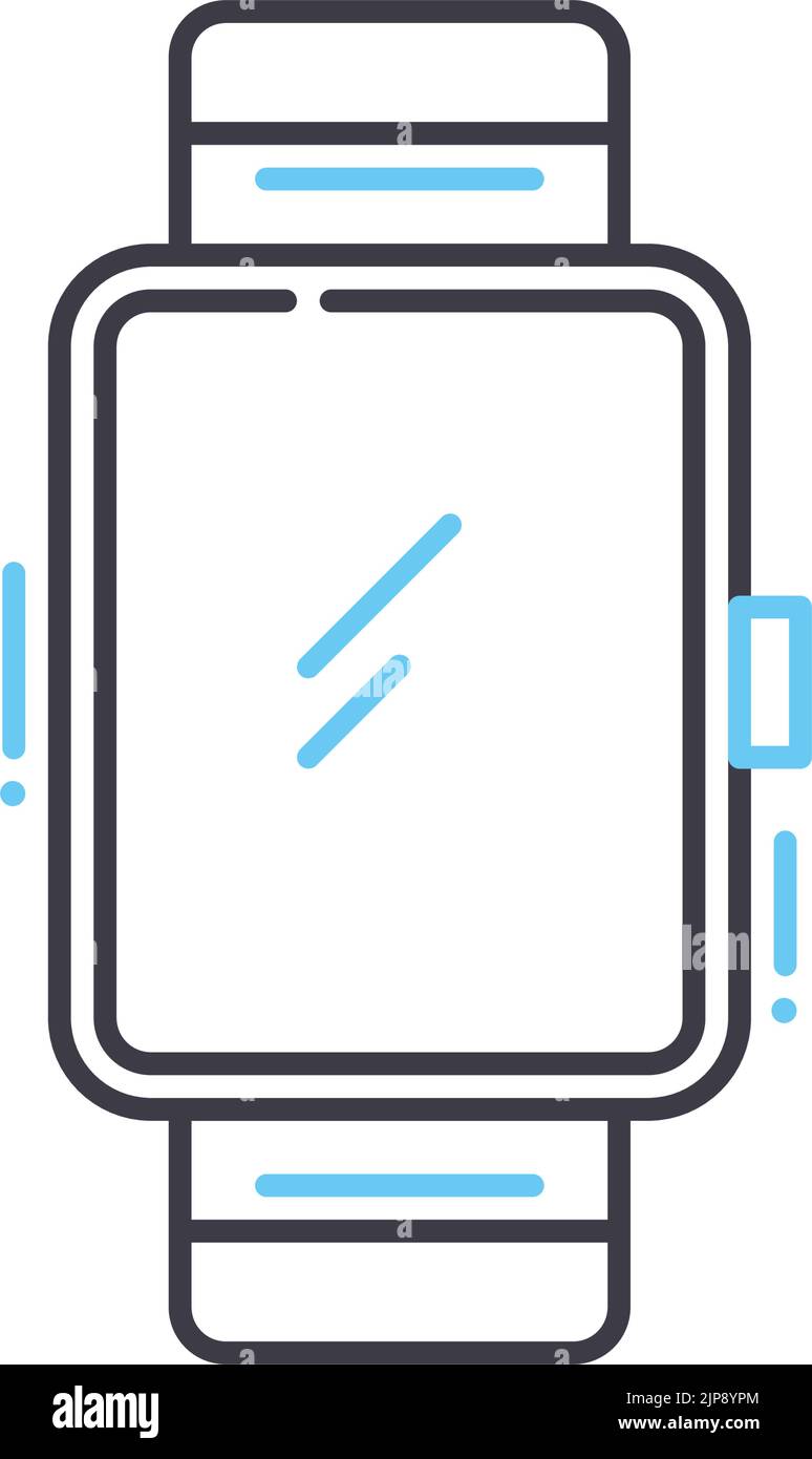Beachten Sie das Symbol für Linien, Umrisssymbole, Vektordarstellung, Konzeptzeichen Stock Vektor