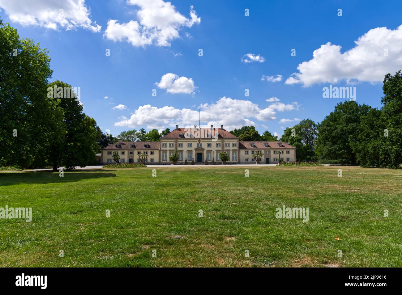 Hannover (Hannover) Georgenpalais das Deutsche Karikaturenmuseum und Zeichnungen Luftbild schönes Wetter Stockfoto