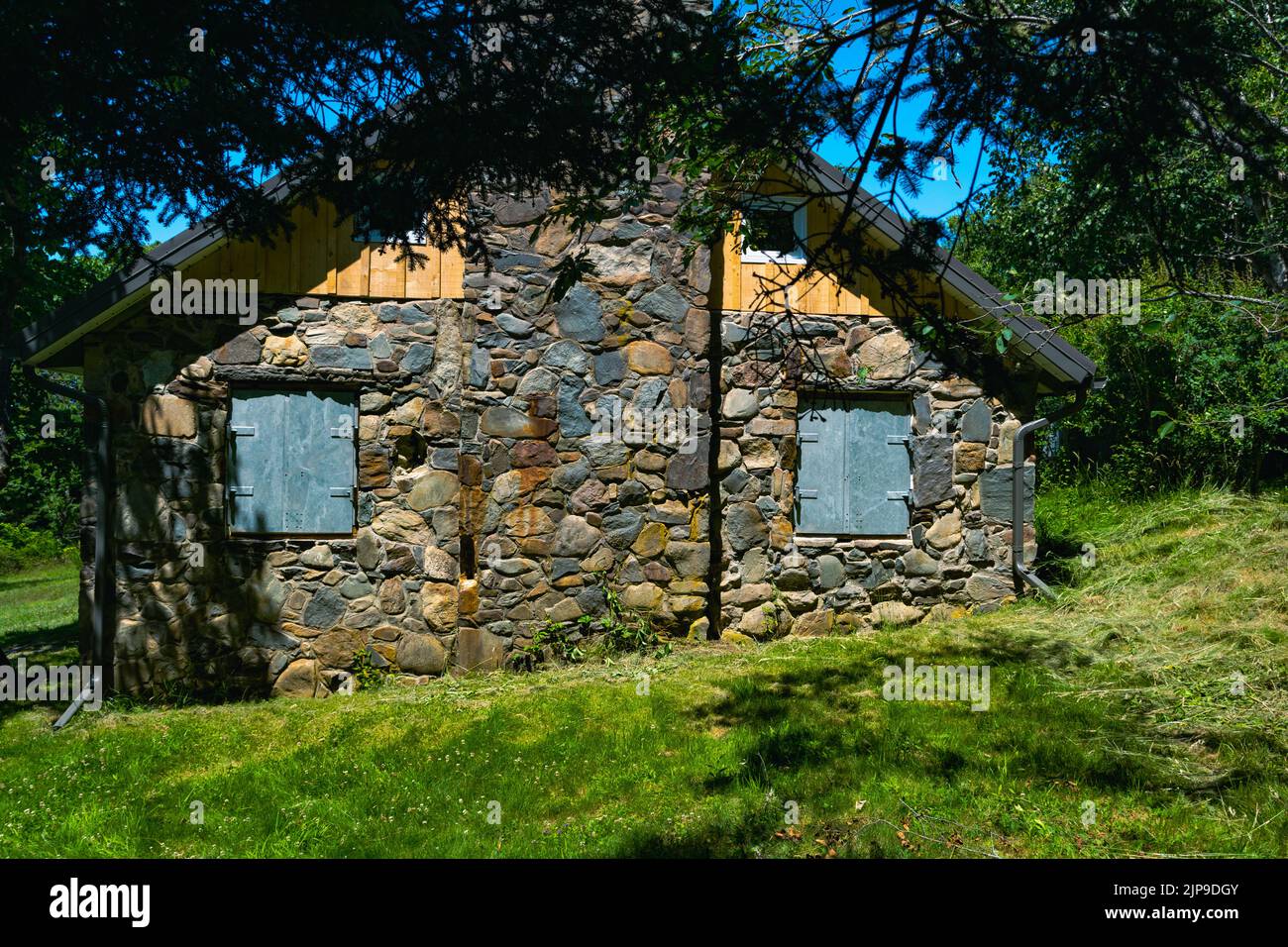 Das Treahouse auf McNabs Island im Hafen von Halifax, Nova scotia kanada Stockfoto